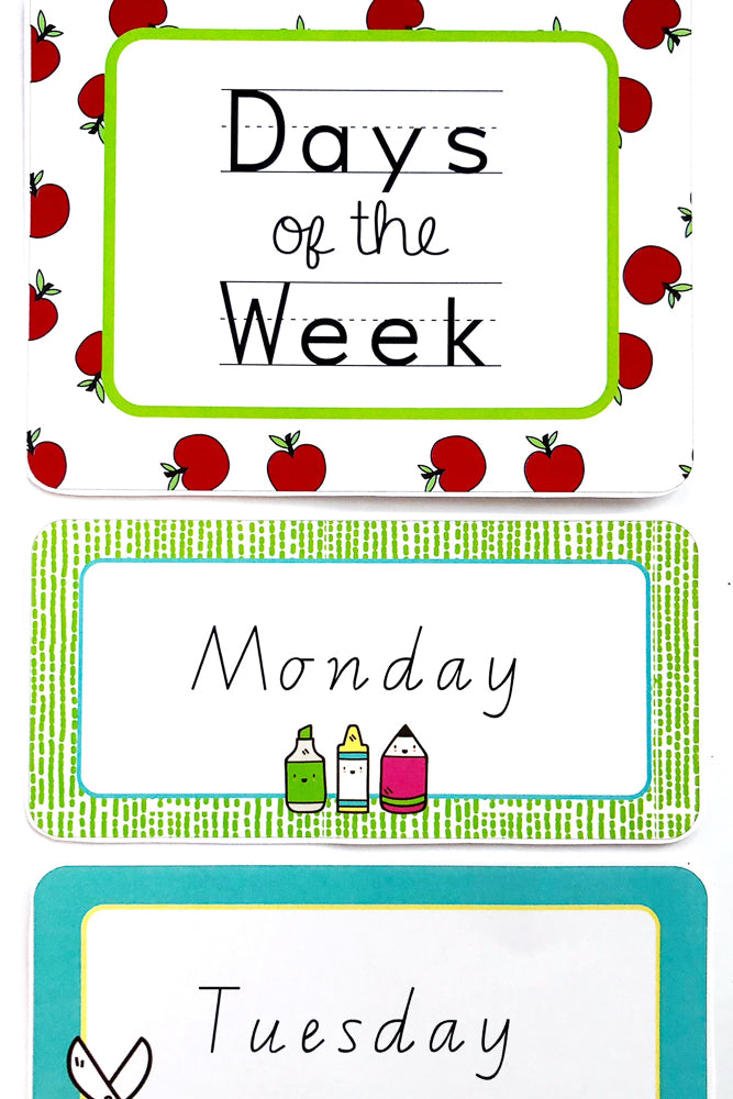 Back To School Classroom and Decoration Bundle - Days of the week - The Printable Place