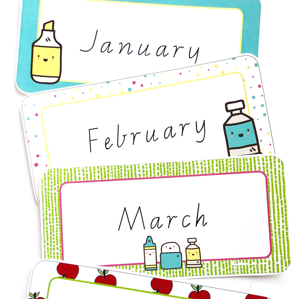 Back To School Classroom and Decoration Bundle - Months of the Year - The Printable Place