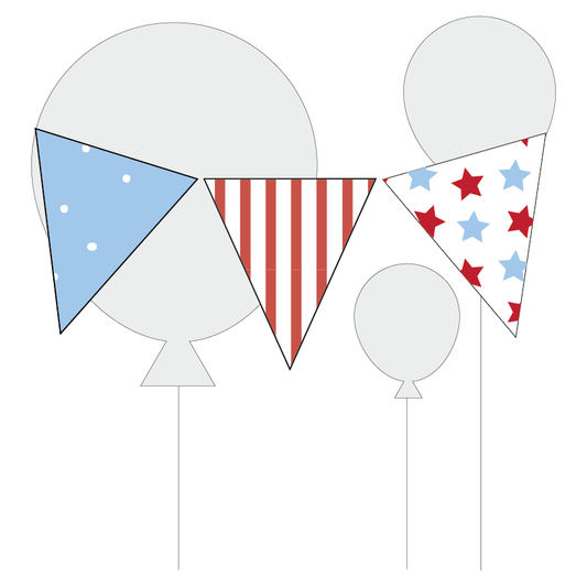 Circus or Carnival Bunting Flag by the Printable Place