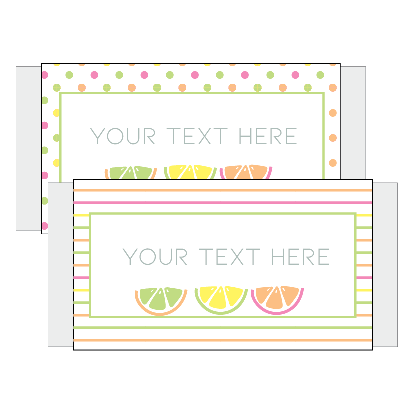 Citrus Summer Personalised Chocolate - The Printable Place
