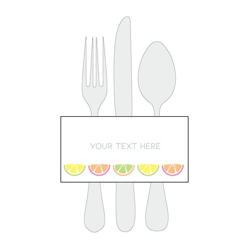 Napkin Wrap Download by The Printable Place