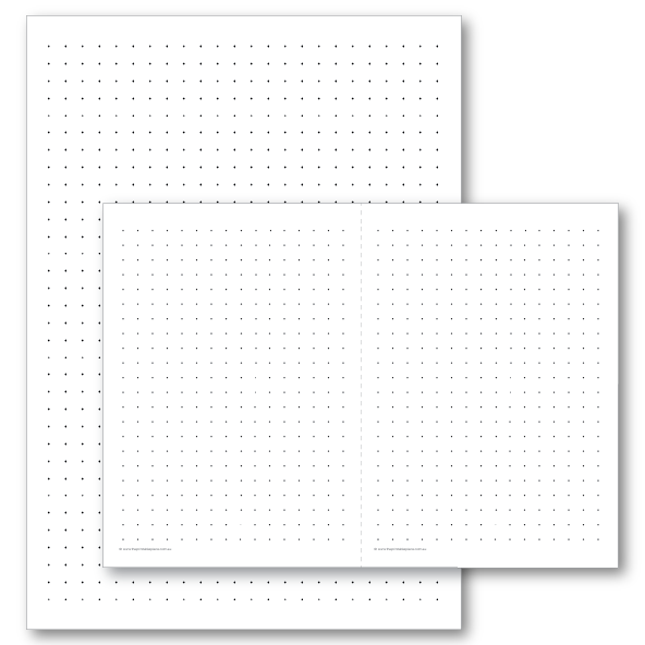 Bullet Journal Printable Dot Grid Pages for Planner Diary - The Printable Place