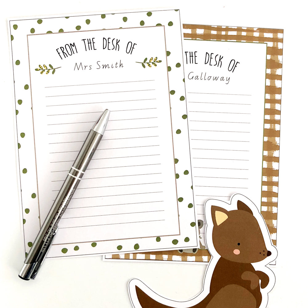 Australian Printable Teacher Stationery Pack - Note Paper - The Printable Place