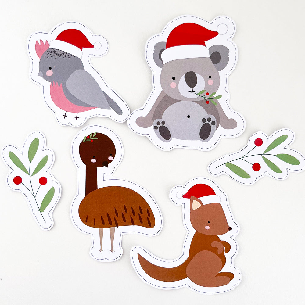 Cute Aussie Animal ChristmasClip art Downloads- The Printable Place