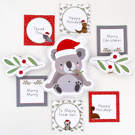 Cute Aussie Animal Christmas Gift Tags Download - The Printable Place
