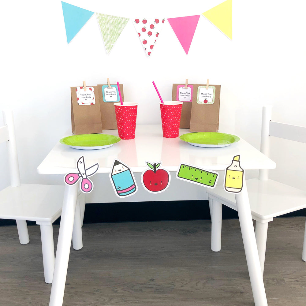 Back To School All Inclusive Classroom Decor Bundle - Party Decor Set Up - The Printable Place
