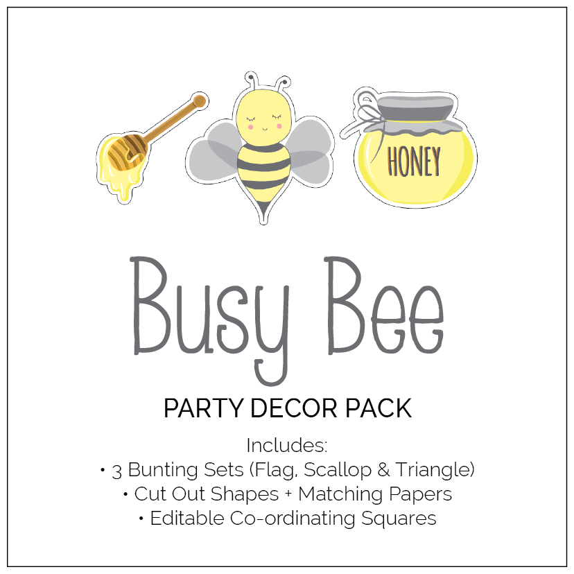 Busy Bee Party Decor - The Printable Place