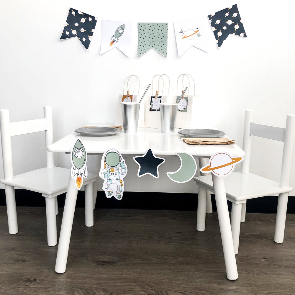 Space themed Party Decorations - The Printable Place