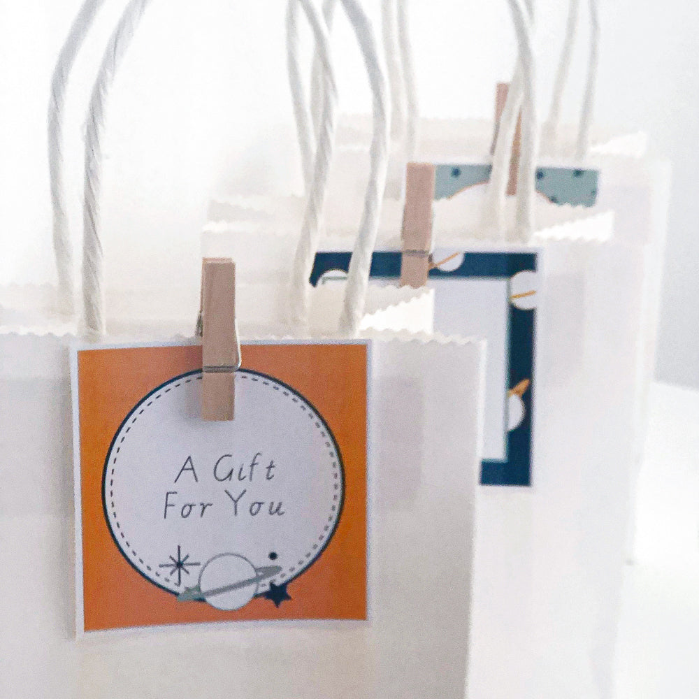Space themed Favor and Gift Tags - The Printable Place