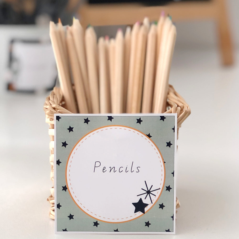 Space them printable Labels for Classroom - The Printable Place