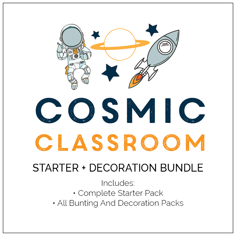 Space theme classroom decoration - The Printable Place