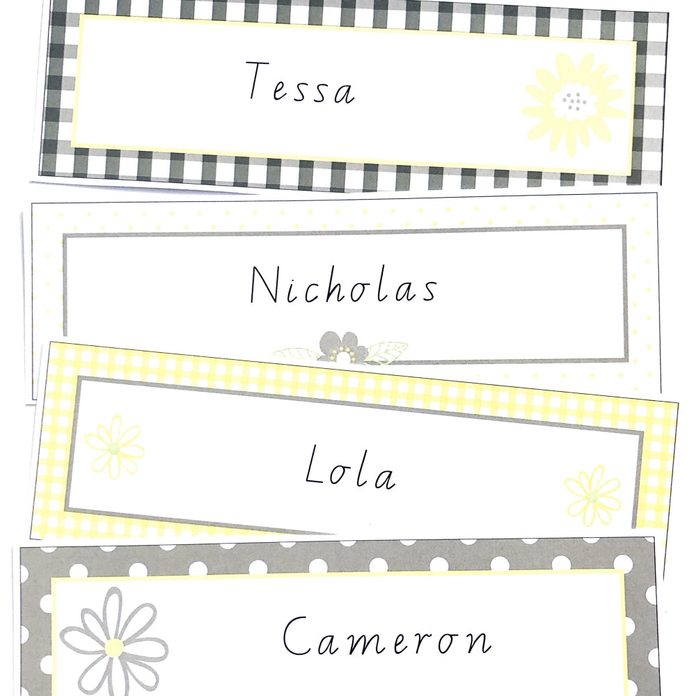 Daisy Chains All Inclusive Classroom Decor Bundle - Name Labels - The Printable Place