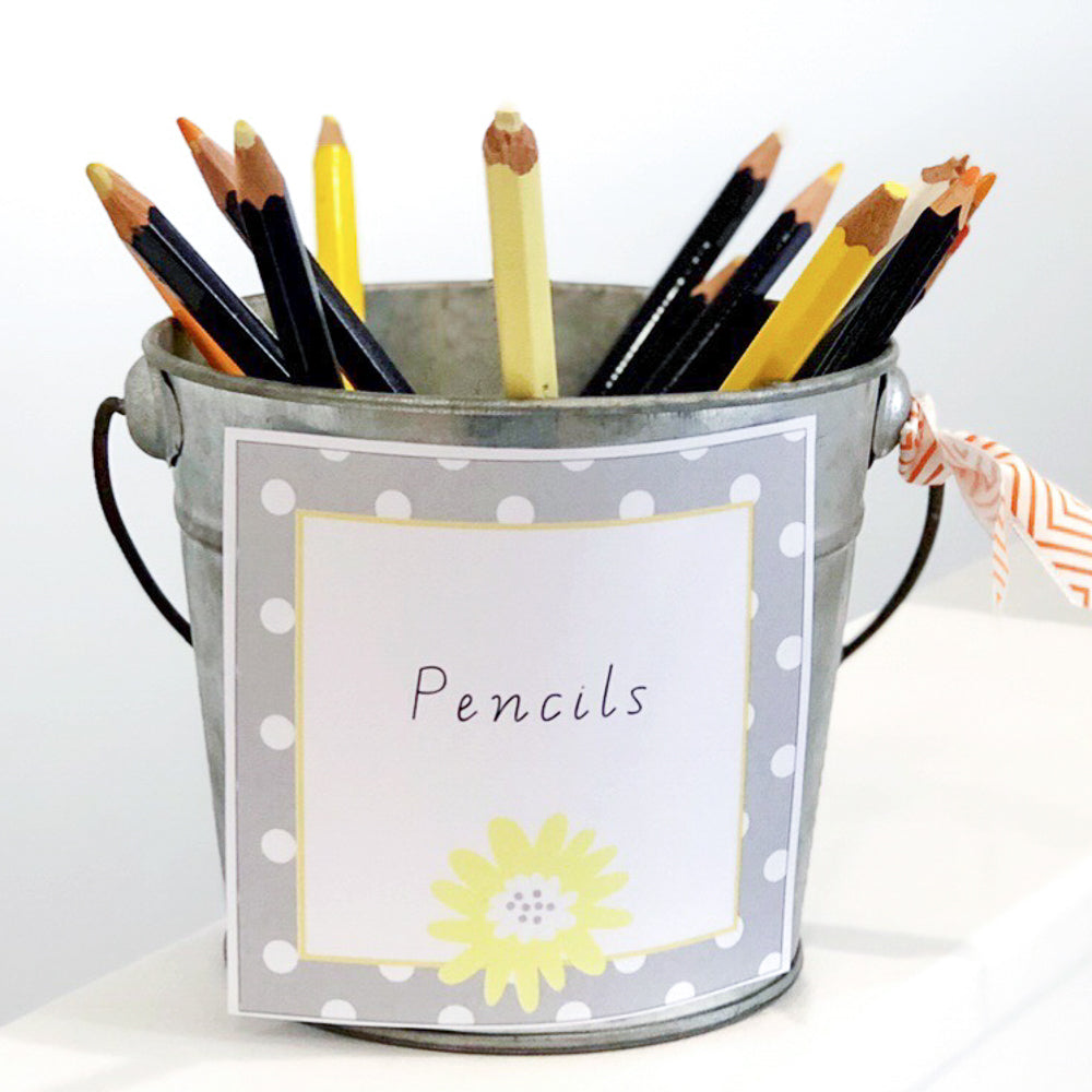 Daisy Chains Classroom and Decoration Bundle - Square Labels - The Printable Place