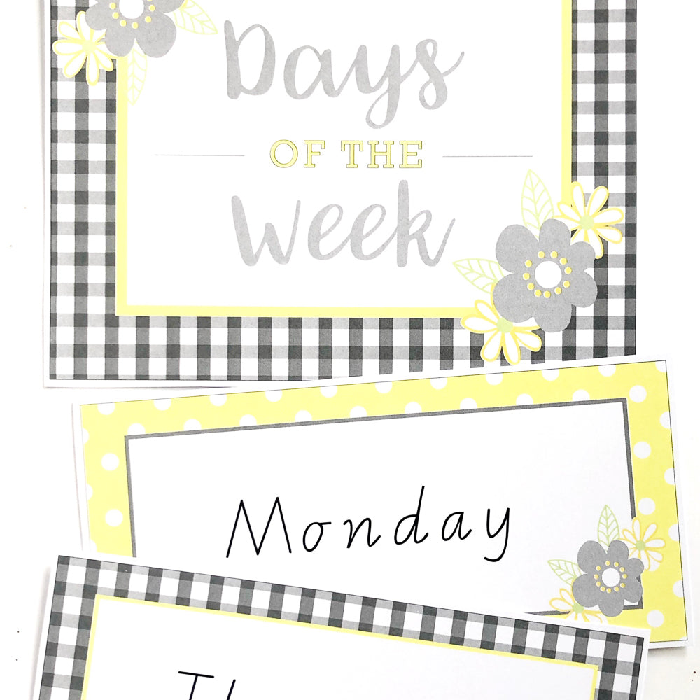 Daisy Chains All Inclusive Classroom Decor Bundle - Days of the Week - The Printable Place