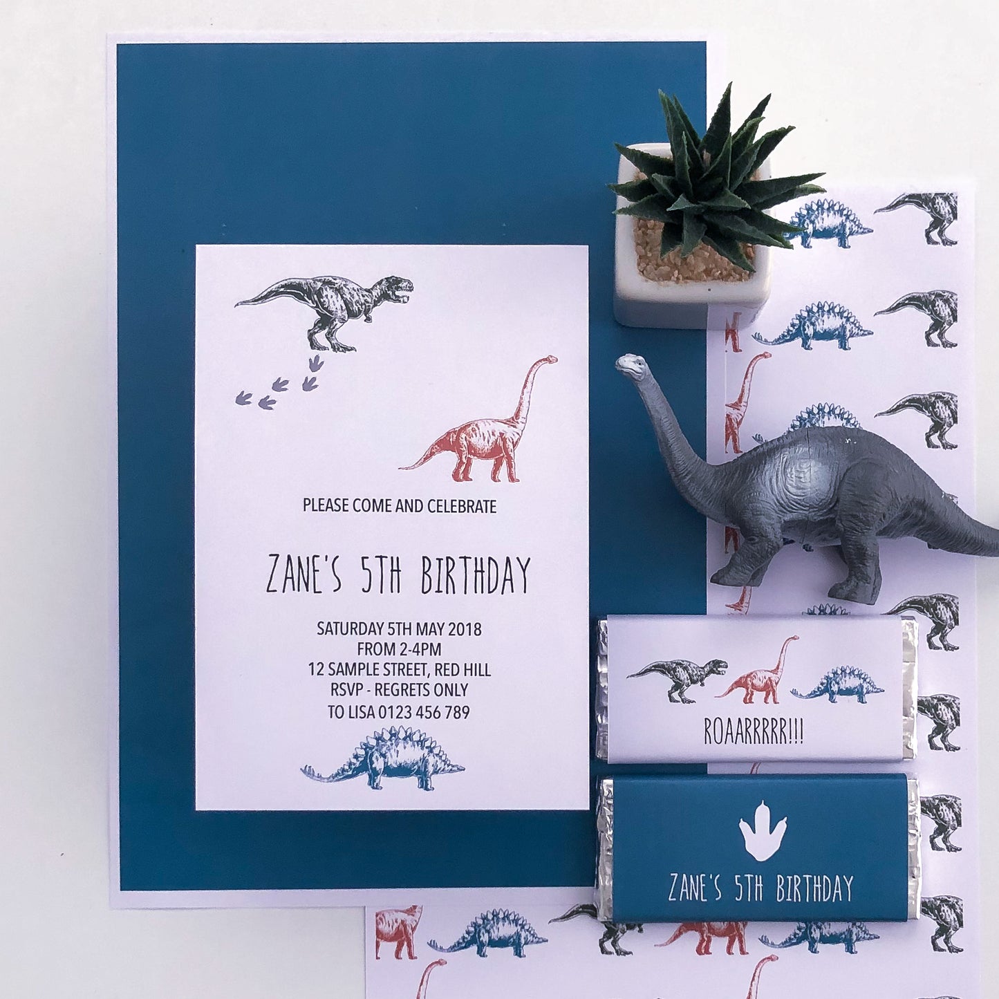 Dino Adventures Printable Invitation-the-printable-place.myshopify.com-Invitation