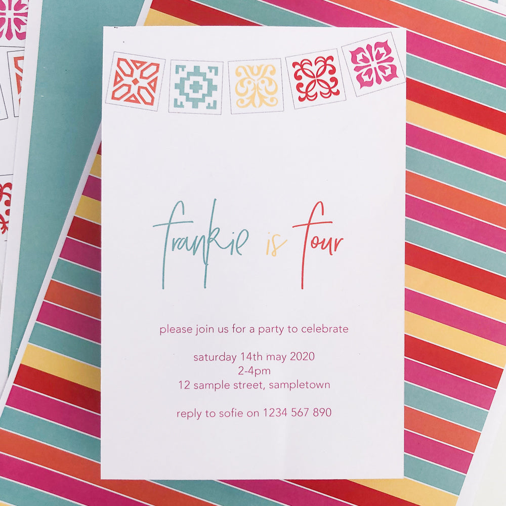 Fiesta Party Invitation Download - The Printable Place