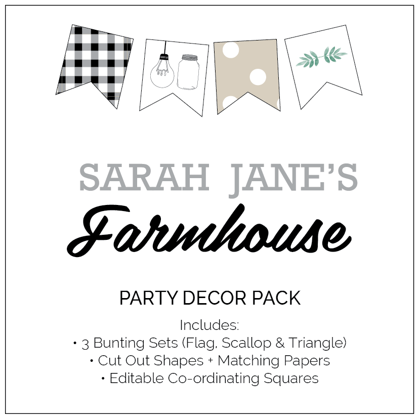 Farmhouse Theme Party Decorations - The Printable Place