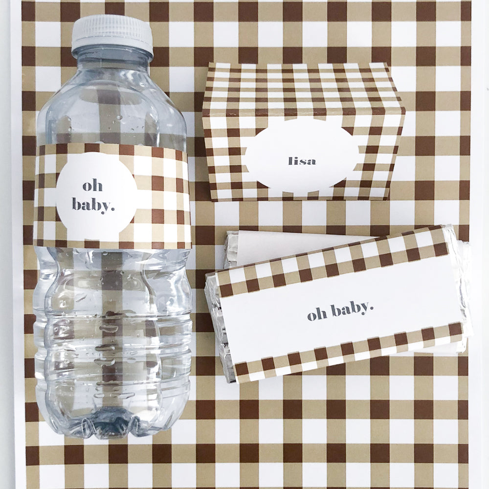 Gingham Party Decor - The Printable Place