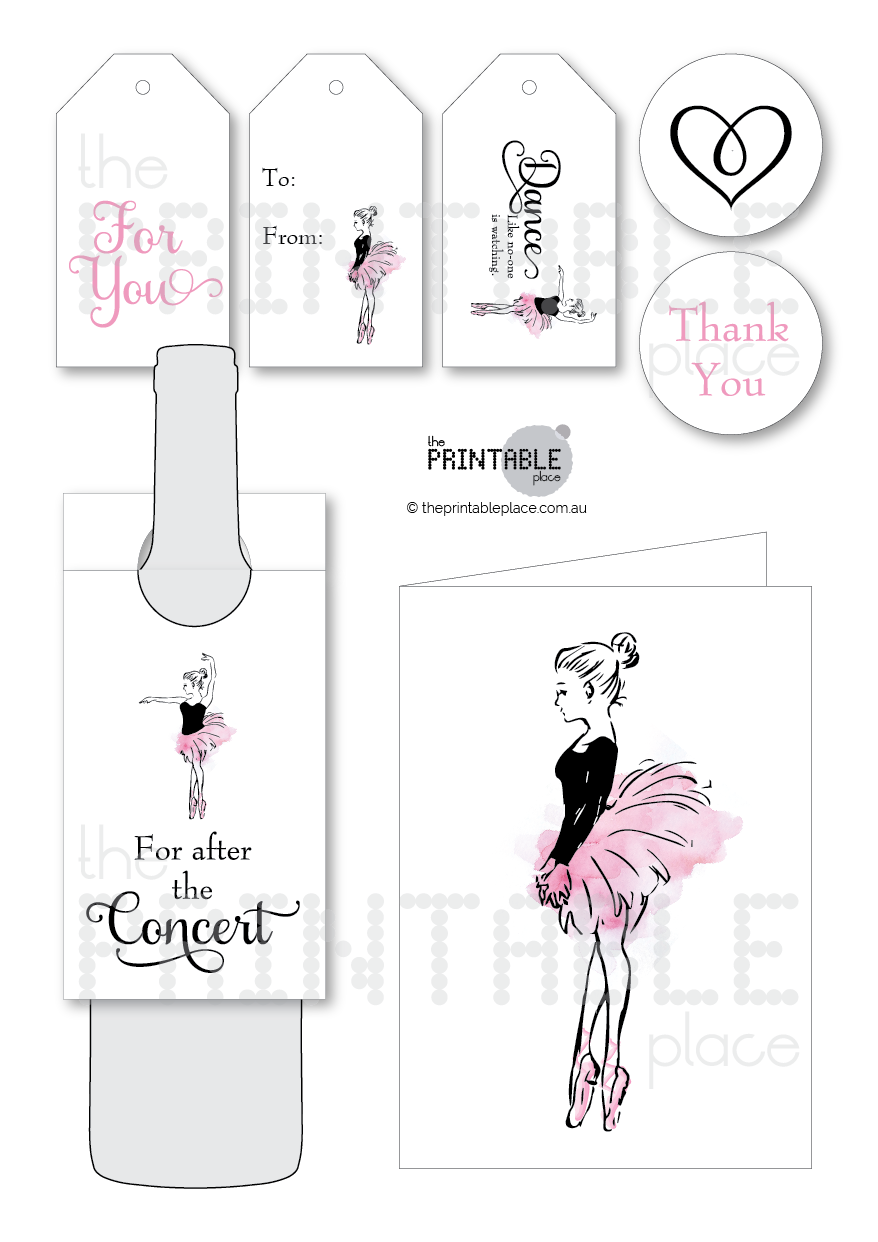 Dance Teacher Gift Set Download - The Printable Place