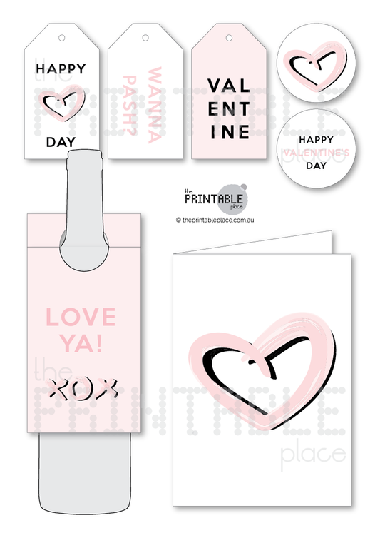 Valentines Day Downloads for gifts - The Printable Place
