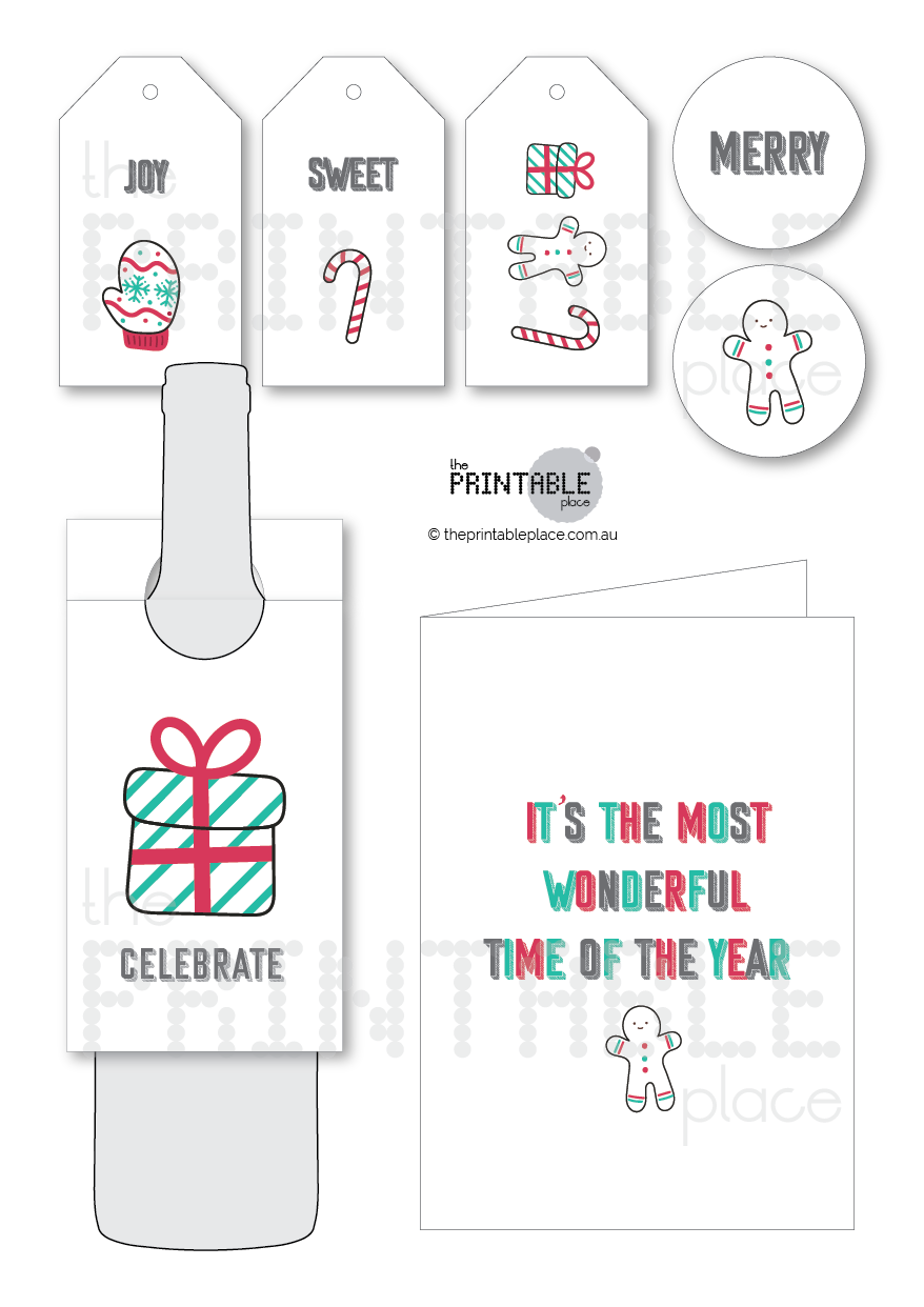 Christmas Merry Merry Printable Gift Card Set-the-printable-place.myshopify.com-Gift
