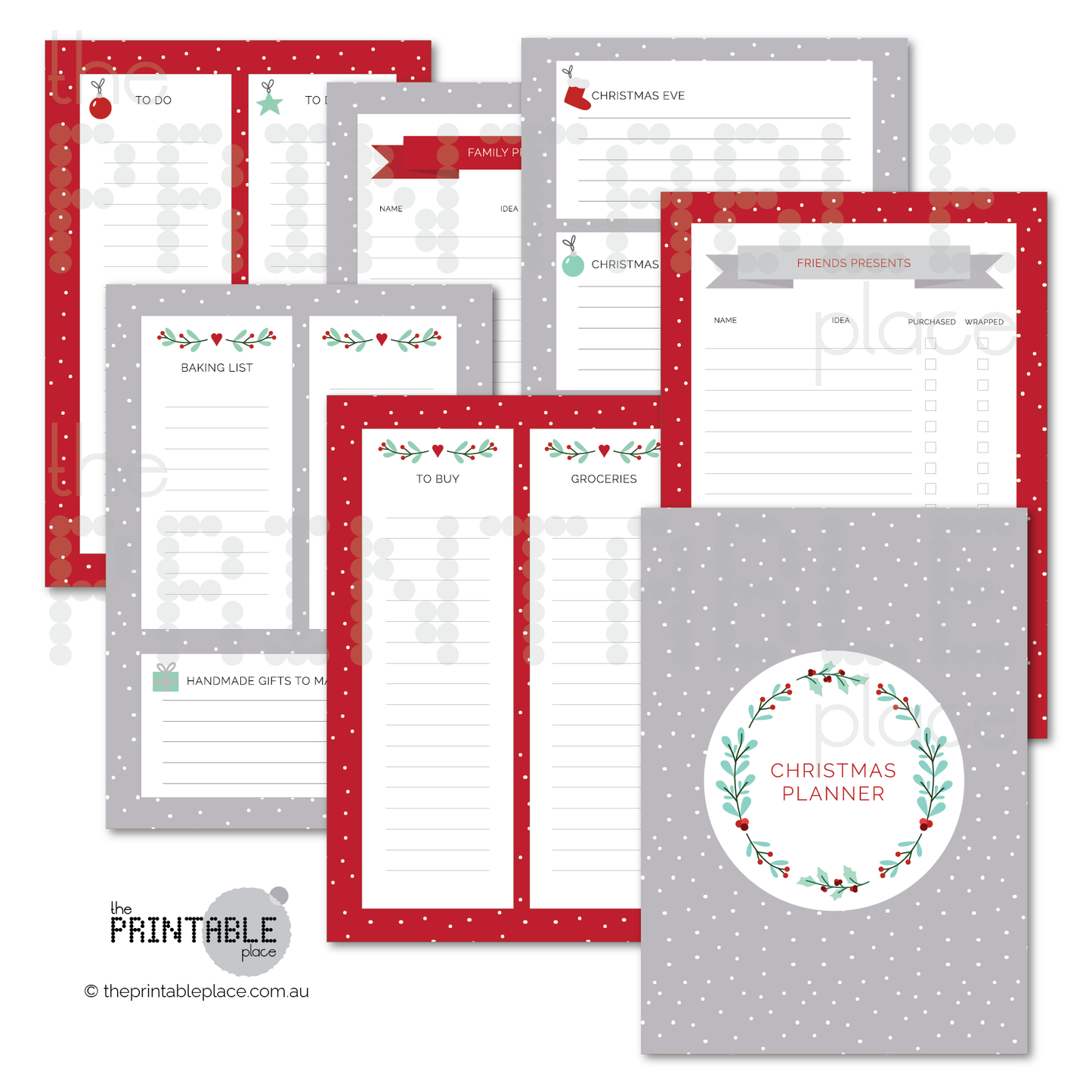 Printable Christmas Planner-the-printable-place.myshopify.com-