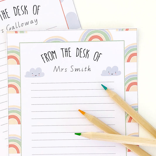 Over the Rainbow Printable Stationery Pack - Note Paper - The Printable Place