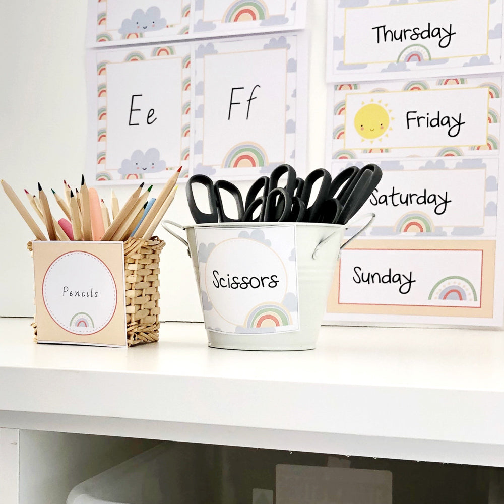 Over the Rainbow Classroom Decor Starter Pack - The Printable Place