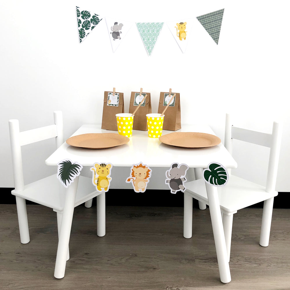 School Safari Printable Party Decor Pack - Party Set Up - The Printable Place