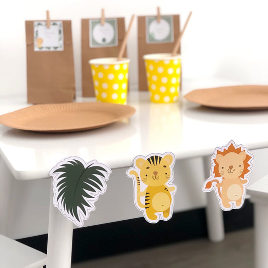 School Safari Printable Party Decor Pack - Party Set Up - The Printable Place