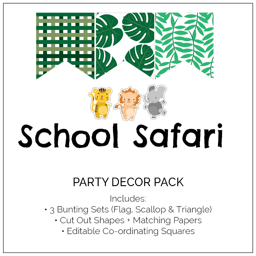 School Safari Party Decor for Classroom - The Printable Place
