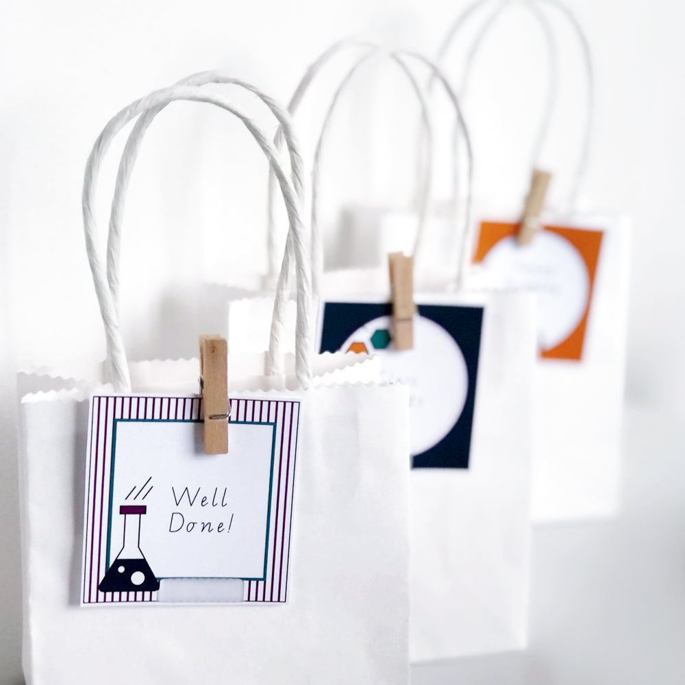Science Theme Party Bags - The Printable Place