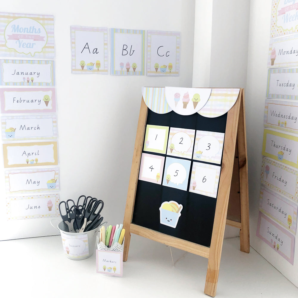 Sorbet Themed Classroom Decor - The Printable Place