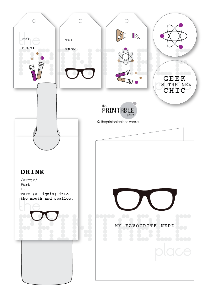 Talk Nerdy To Me Printable Gift Card Set-the-printable-place.myshopify.com-Gift