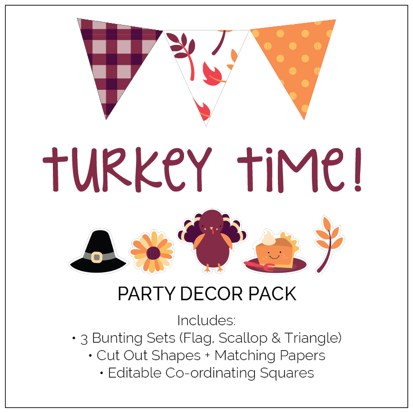Thanksgiving Party Decoration - The Printable Placetab