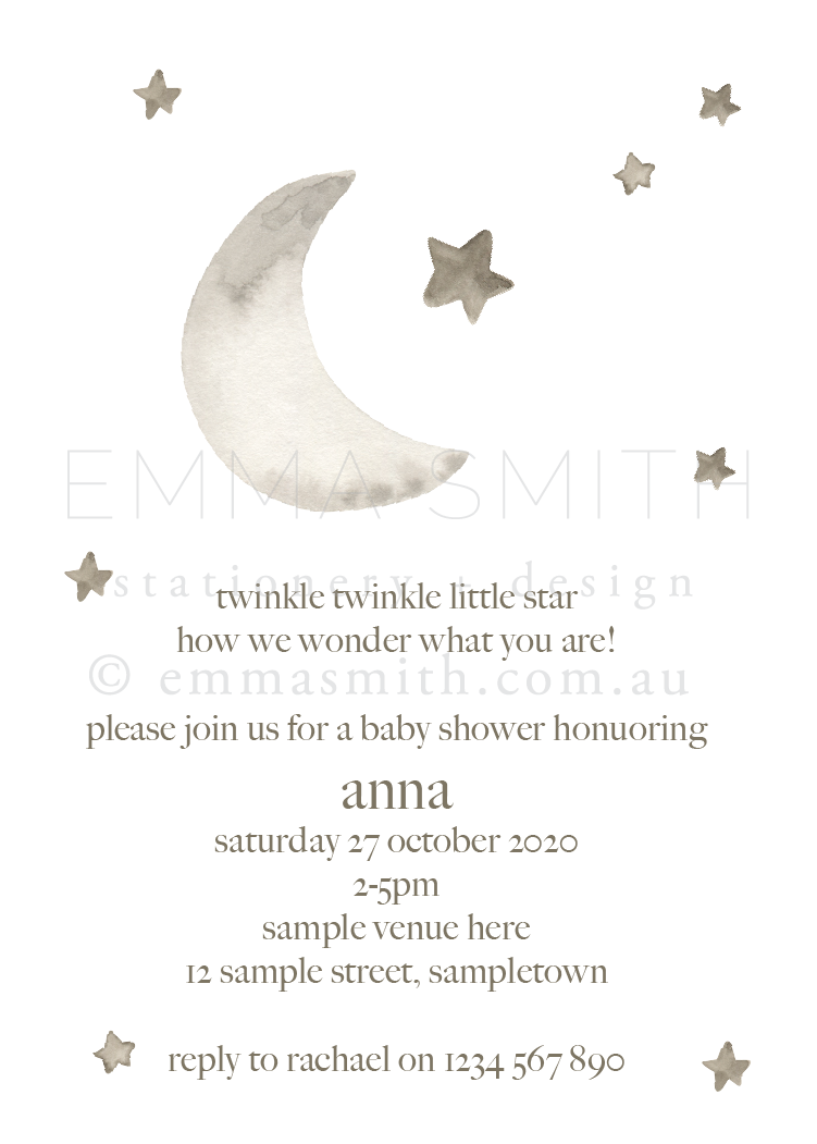 Twinkle Twinkle Printable Invitation-the-printable-place.myshopify.com-Invitation