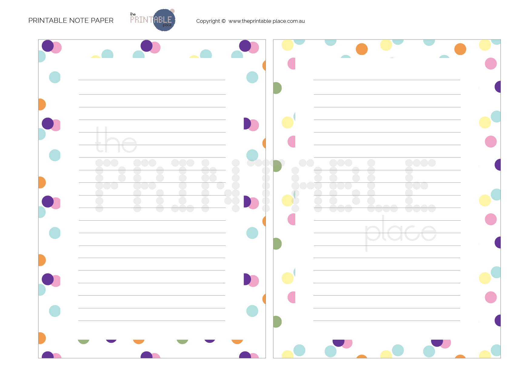 Very Confetti Printable Note Paper-the-printable-place.myshopify.com-Note Paper