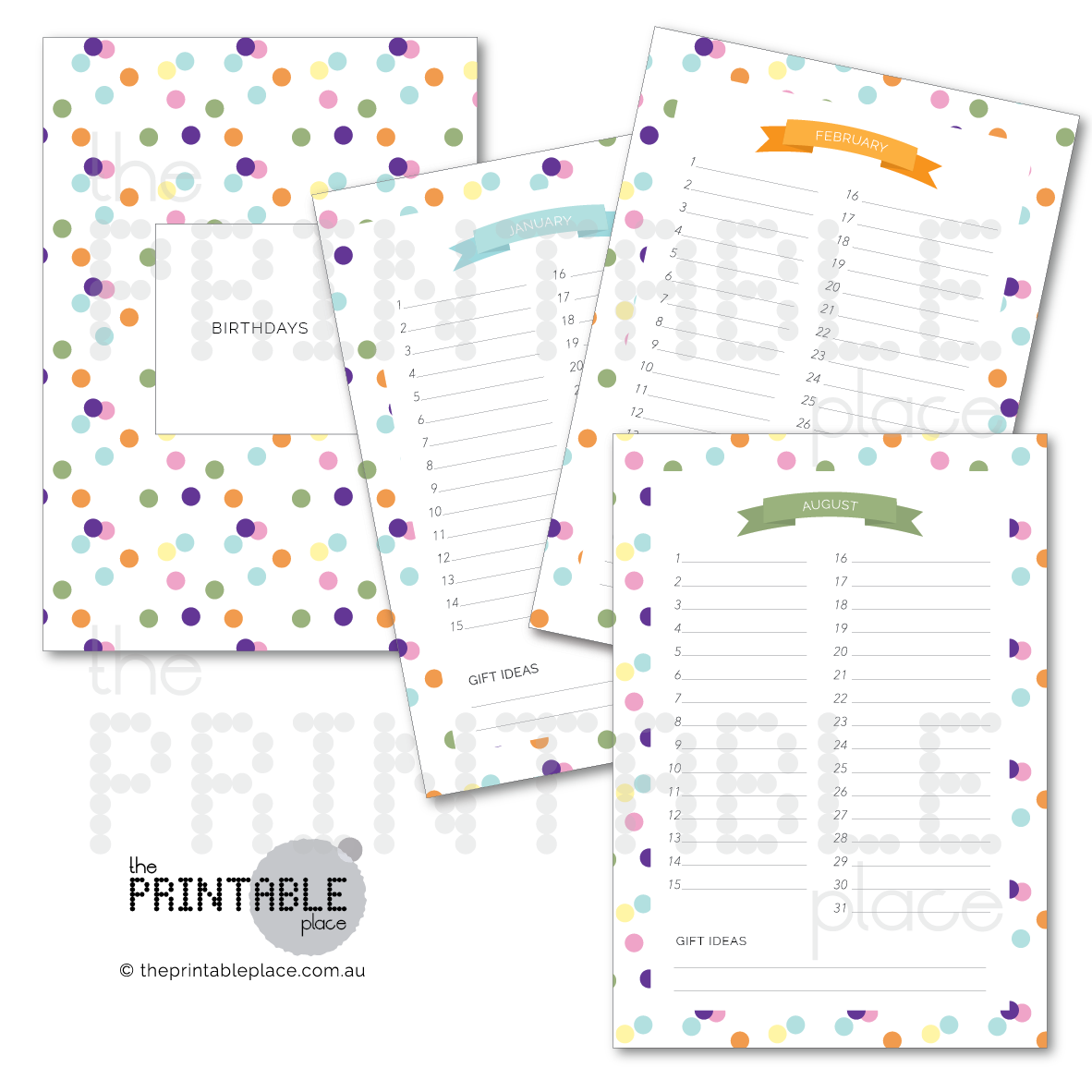 Very Confetti Printable Birthday Calendar-the-printable-place.myshopify.com-