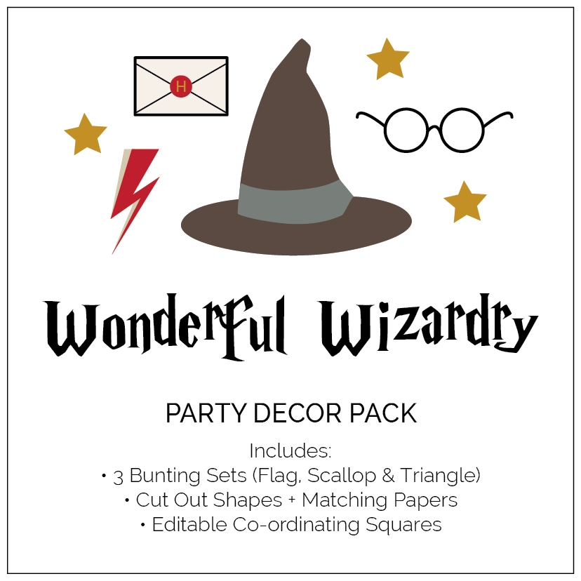 Harry Potter Wizard Themed Party Decorations - The Printable Place